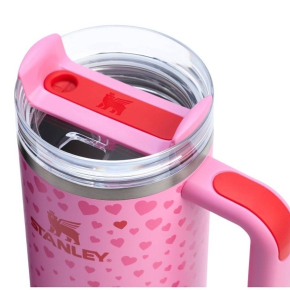 Stanley valentines pink stainless steel H2.0 flowstate quencher tumbler NWT - Picture 3 of 3